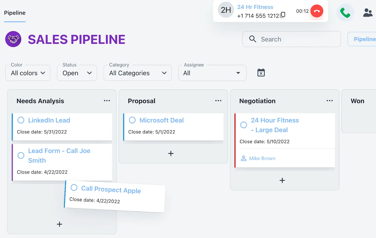 FlowTrack Manager Sales Pipeline